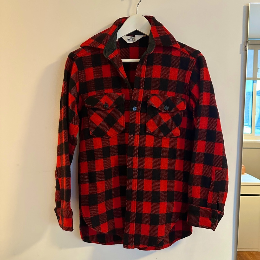 Woolrich Vintage Original Tuxedo Red Check Wool Shirt
